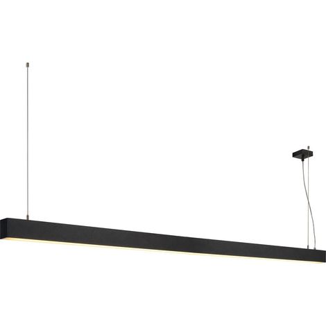 Suspension profilée GLENOS 2m noir SMD LED 103W 3000K - SLV - 1001406 (1/3)