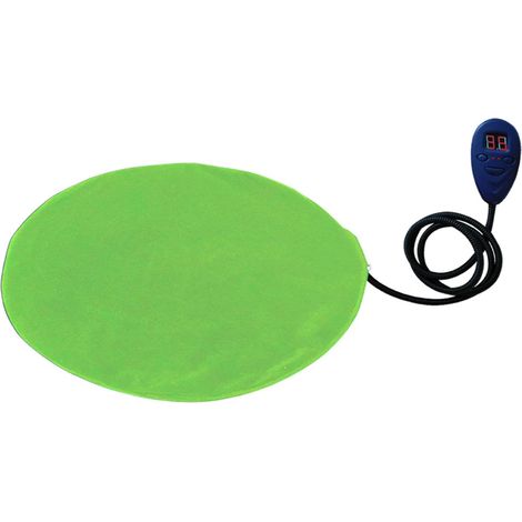 Couverture électrique pour animaux de compagnie avec minuterie d'arrêt automatique,température réglable,cordon,résistante aux morsures, lavable,verte (1/4)