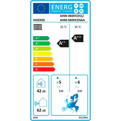 Pompe à chaleur Hisense hi-therma 6kW performance A+++ (1/3)