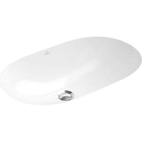 Villeroy & Boch O.novo - Lavabo ad incasso, 53x32 cm, con troppopieno, Ceramicplus, bianco 416250R1 (1/5)