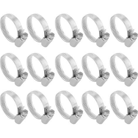 Gamme diamètre 21 mm à 44 201 Edelstahl Deutscher Typ Schlauchschelle 15st