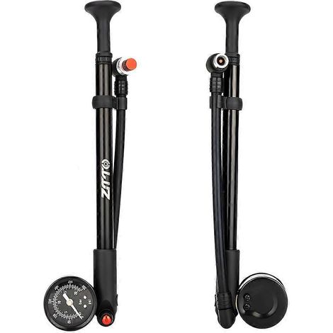 Pompe à suspension ZTTO pour vélo avec manomètre, pompe à air haute pression 300 PSI avec valve Schrader pour suspensions avant et arrière