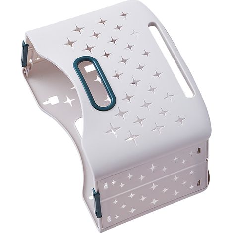 Panier à linge pliable et portable, rangement pour vêtements, bleu marine, panier individuel (1/5)