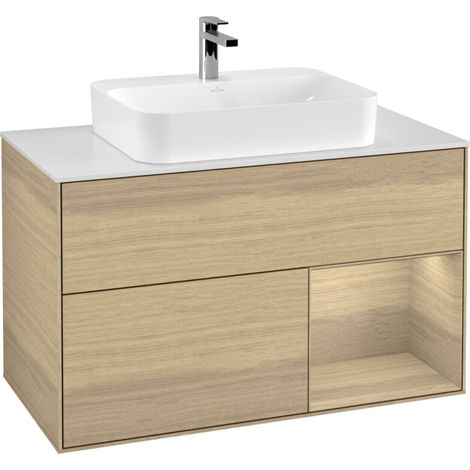 Villeroy & Boch F371PCPC meuble sous-lavabo Finion F37 (1/2)