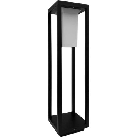 Lampioncino LED da Giardino Nero E27 IP65 60 cm   Paletto Luminoso Moderno per Esterni, Alluminio, Attacco E27, Vialetti e Percorsi