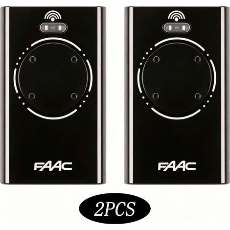 Télécommande FAAC XT4 868 SLH noir Pack de 2 - noir-Karteo (1/5)