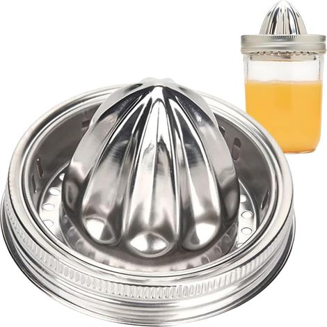 Entsafterdeckel, Zitronen-, Orangen-, Grapefruit-, Zitrusentsafter, manueller und auslaufsicherer Verschluss für Einmachgläser (1/5)