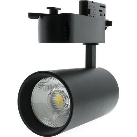 Spot Led sur Rail Noir Turin 30W Triphasé 6000K - Ledme - LM3147 (1/4)
