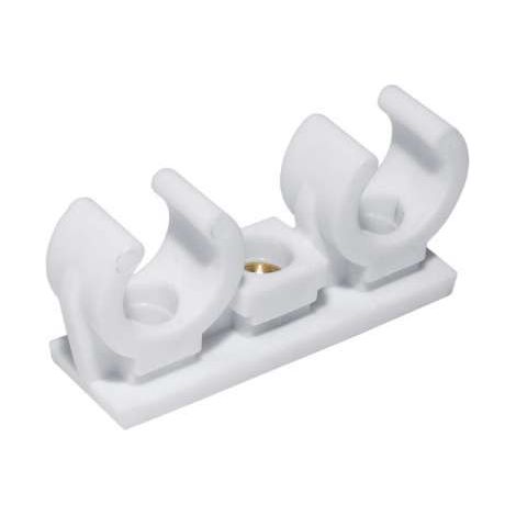 PVC Rohr-Clip doppelt 14-15mm 261119