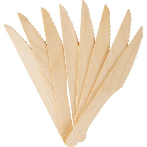Coltello in legno 16,5 cm 100 pezzi Enjoy Be Eco (1/5)