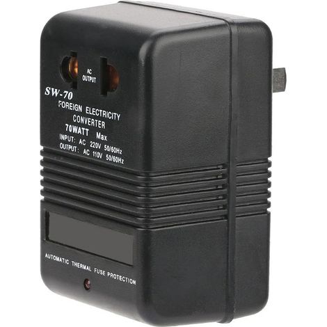 Convertisseur De Tension 220 V Vers 110 V - 30 W - Prise Type D - Pour Rasoirs Et Brosses À Dents Électriques - 1 Pièce (1/5)