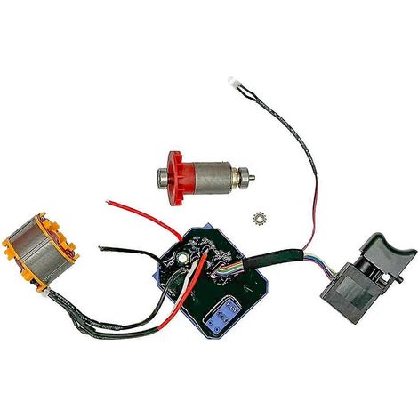Ensemble moteur sans balais pour perceuse électrique au lithium 21 V 12 dents, carte de contrôle, moteur de perceuse au lithium sans balais (1/5)