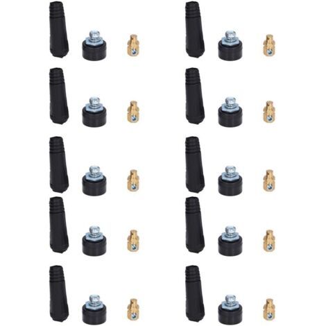10 Pièces Connecteur Rapide Panneau Soudure TIG Douille Prise Câble 10-25 Style UE (1/5)
