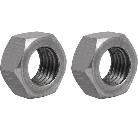 Acier Carbone Métrique Écrou Hexagonal Gauche M24 3mm 2pcs (1/3)