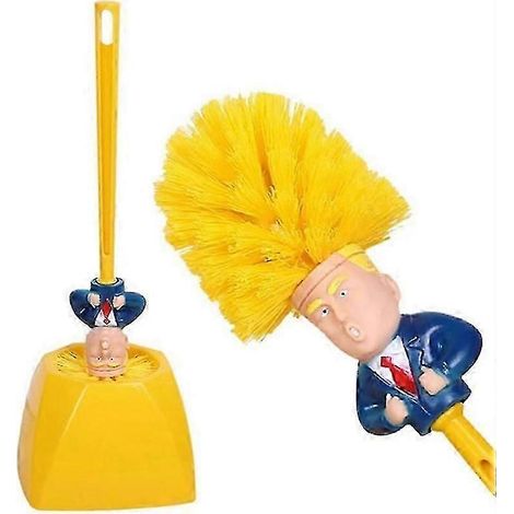 Brosse de toilette fantaisie en forme de président 2025, accessoire de nettoyage amusant et décoratif pour la salle de bain, cadeau unique (1/5)