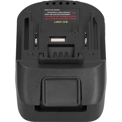Adaptateur Batterie Convertisseur USB Kit Connecteur Alimentation 18V pour Perceuse Bosch BS18MT (1/5)