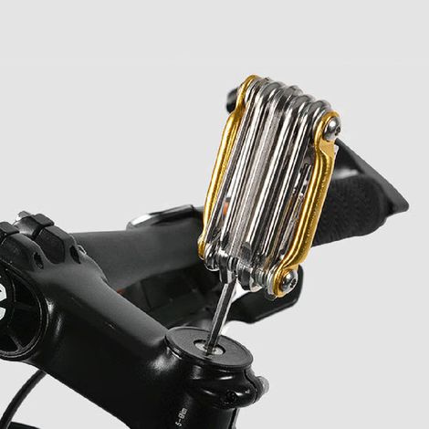 Kit de Réparation Vélo Multifonction 11 en 1 avec Outils pour Chaîne et Tournevis (1/5)