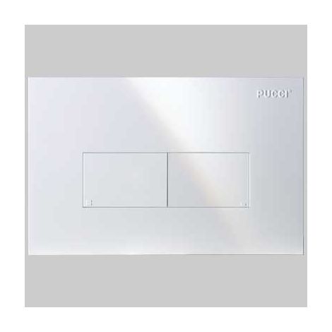 PLACCA DI COMANDO ECO LINEA DOPPIO TASTO  SATINATA     PUCCI