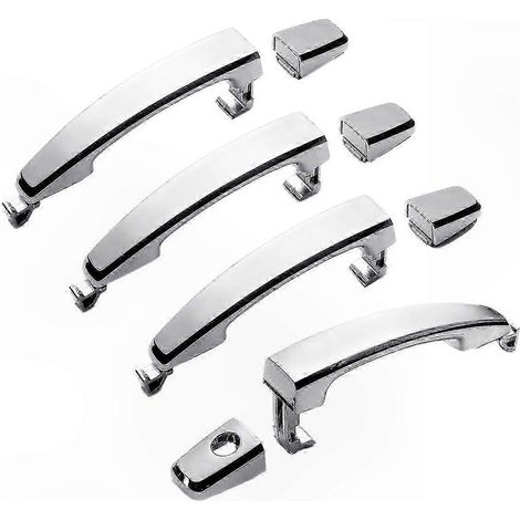 4 universelle verchromte ABS-Türgriffe für SUVs und Pkw – 4er-Set, Modelle 96468254 96468266 (1/5)