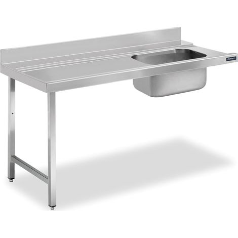 Table de Prélavage Inox avec Bac à Droite et sans Étagère - Distform