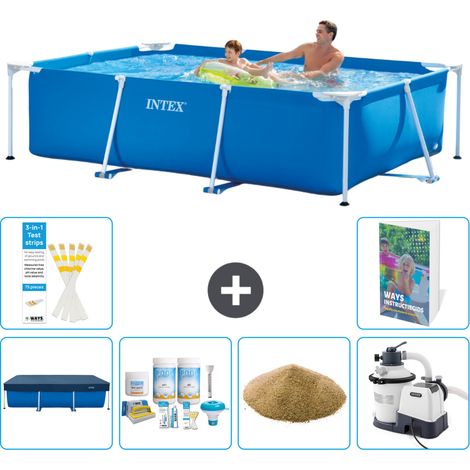 Rechteckiger Frame Pool - 260x160x65 cm - 7-teilig S47