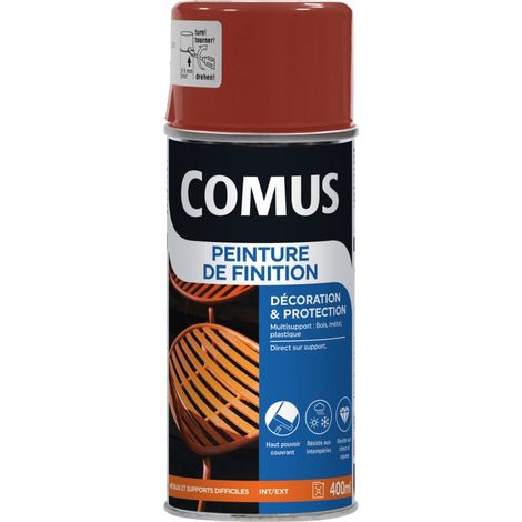 Aérosol 400ml Peinture de finition brillant rouge sécurité COMUS (1/3)