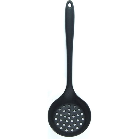 Perforierter Silikon-Schaumlöffel, leichter Spatel und Sieb mit langem Griff für präzises Kochen (1/5)