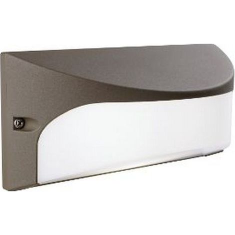 Applique Da Esterno Moderna Dome Alluminio E Termoplastica Caffè Led 10W 4000K (1/5)