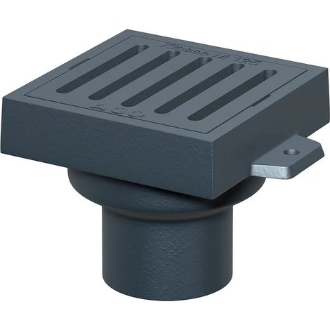 ACO Scarico a pavimento ghisa DN100/ 90 Gradi/ M125/griglia angolare/verniciatura, 5194.10.00