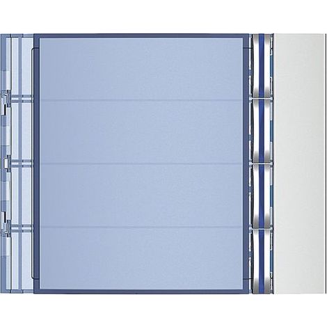 BTICINO 352041 - Frontale 4 pulsanti su colonna singola finitura Allmetal (1/3)
