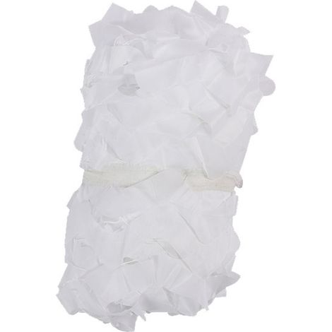 Red de camuflaje blanca ligera para la nieve, con malla fina para observación y fotografía invernal. (1/5)