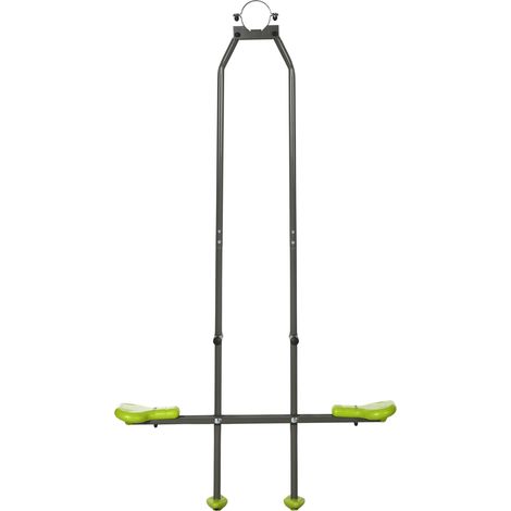 Balançoire agrès vis-à-vis pour les enfants en acier et plastique pour portique - 3 à 6 ans 97,5 x 23 x 170 cm vert (1/5)