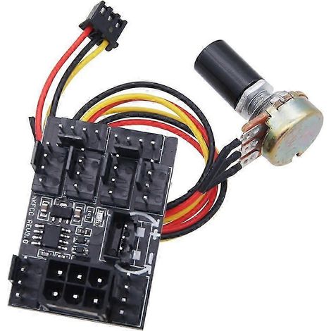 Contrôleur de vitesse de ventilateur pour boîtier PC Miner, hub de ventilateurs 8 canaux PWM haute puissance, régulateur de ventilateur kns (1/5)