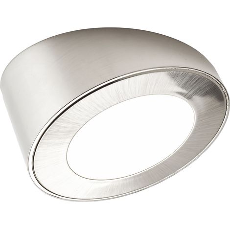 Domus Line LED-Strahler RIO D-MOTION (12V, 3W, 2700–5500 K, Micro12, Edelstahloptik, Ring schräg) Aufbaustrahler (1/3)
