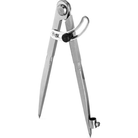 Compas pointu 200 mm, compas menuisier, compas grand diamètre avec porte-crayon, pour géométrie, dessin, dessin (1/5)