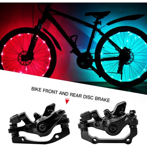 Kit d'étriers de vélo en métal, Kit de freins à disque avant et arrière, pièces de bicyclette pour vtt et cyclisme sur route (1/5)