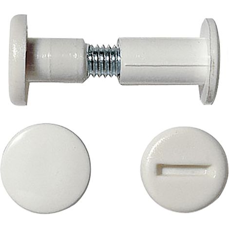 GIUNZIONE PER MOBILI mm 48Ã·58  - col. bianco- 500 pezzi
