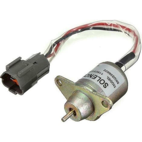 Électrovanne d'arrêt de carburant diesel 11923377932 pour tracteurs, fixation incluse, matériau résistant, pièces de rechange compatibles avec moteurs agricoles
