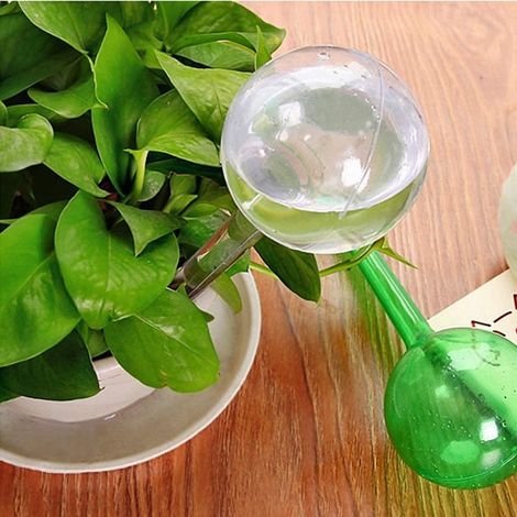 8 morceaux de boules d'irrigation, dispensateur automatique d'irrigation dosée pour plantes en pot plantes de jardin maison intérieure extérieure (2 tailles) (1/5)