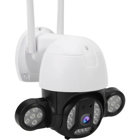 Caméra PTZ 3 MP étanche IP66 avec détection humanoïde intelligente, vision nocturne couleur pour la sécurité domestique, prise 100-240 V (Royaume-Uni). (1/5)
