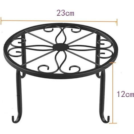 Support de fleurs sur pied moderne, simple, pour balcon, salon ou intérieur, étagère mobile en fer, support de pots (1/3)