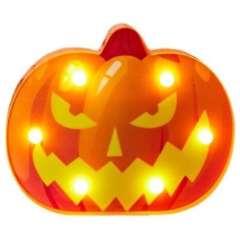 Halloween Modeling Lights Décoration, Ensemble de trois Happy Halloween Light Up, des accessoires de soirée de nuit à LED, boîte de batterie de la batterie de cordes de décoration de cordes d (1/4)