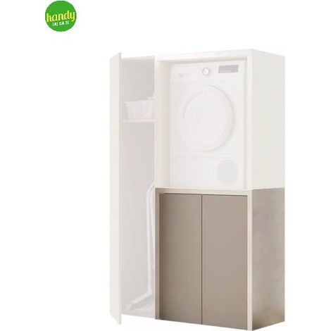 Porta lavatrice/asciugatrice con ante Savini pietra tortora