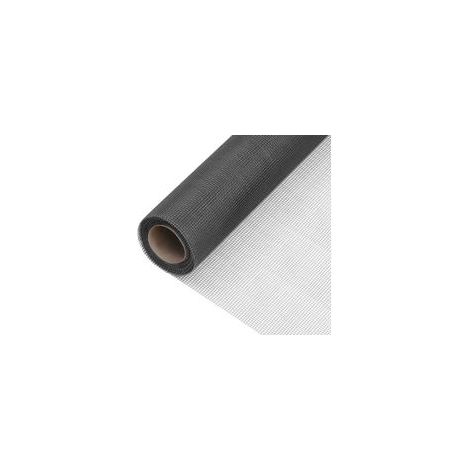 Mosquitera de fibra de vidrio negra de 112 x 1000 cm - Crezuo (1/4)