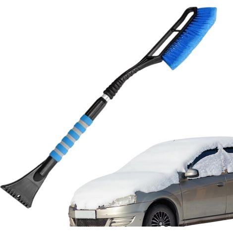 Grattoir à glace générique - Balai-pelle extensible, grattoir à glace détachable pour voiture, portée maximale, fonction de déneigement efficace pour camions, vitres de toit, accessoires d'hiver, auto (1/5)