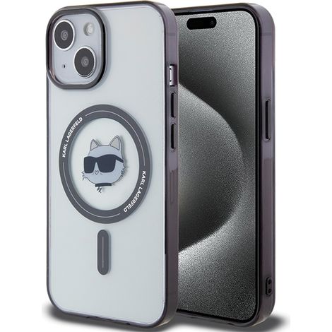 Karl Lagerfeld KLHMP15MHCHNOTK iPhone 15 Plus / 14 Plus 6,7" transparente Hartschalen-Hülle IML Choupette's Head MagSafe (1/5)