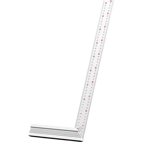 Règle professionnelle en alliage d'aluminium pour charpentier à angles droits pour les dispositions dans la construction, les travaux manuels, l'équerre de charpentier (1/5)