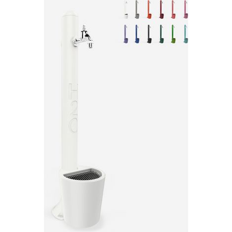 Fontana da Esterno con Rubinetto e Cestello Arkema H2O Bianco (1/5)