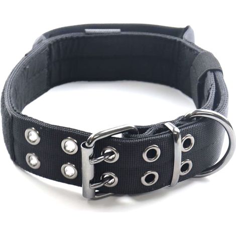 Collier Chien - Nylon 1000D - Boucle Métallique Renforcée - Poignée de Contrôle - Pour Dressage et Promenade - 1 Pièce (1/5)