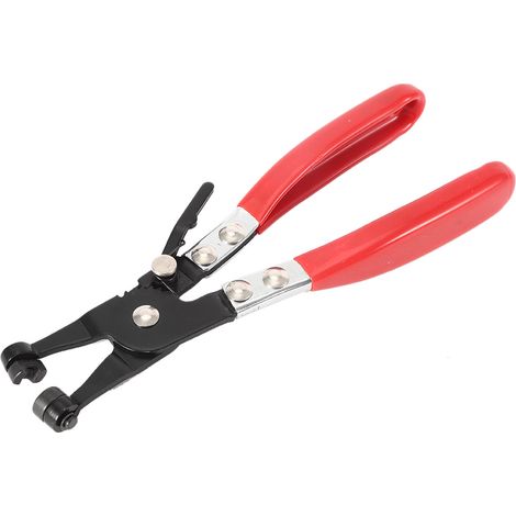 Pince à collier pour tuyau d'eau à mâchoire rotative, fer rouge, ouverture 7 cm, réparation véhicule, dépose pose facile, 1 pièce (1/5)